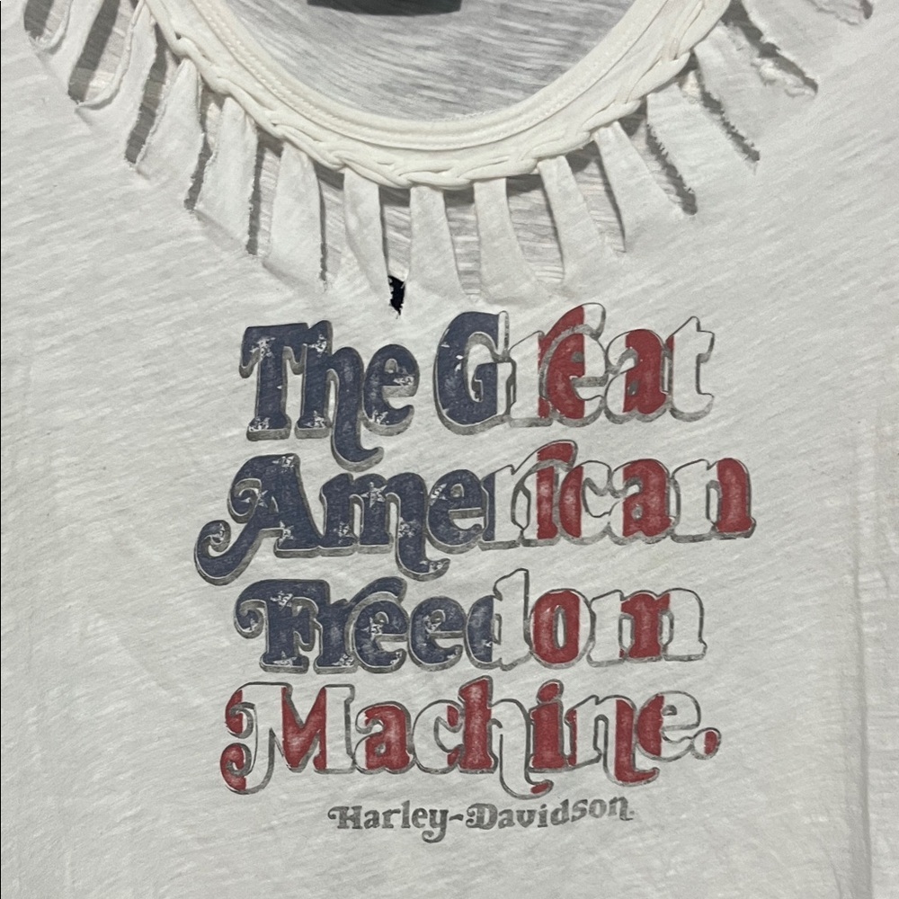 Harley-Davidson Cream Cut-Out Tee - Picture 3 of 5